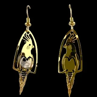 Wild Bryde Cockatiel Earrings, Pendant Full-Body, Framed, Hallmark Photo - Unofficial Wild Bryde Collector's Guide