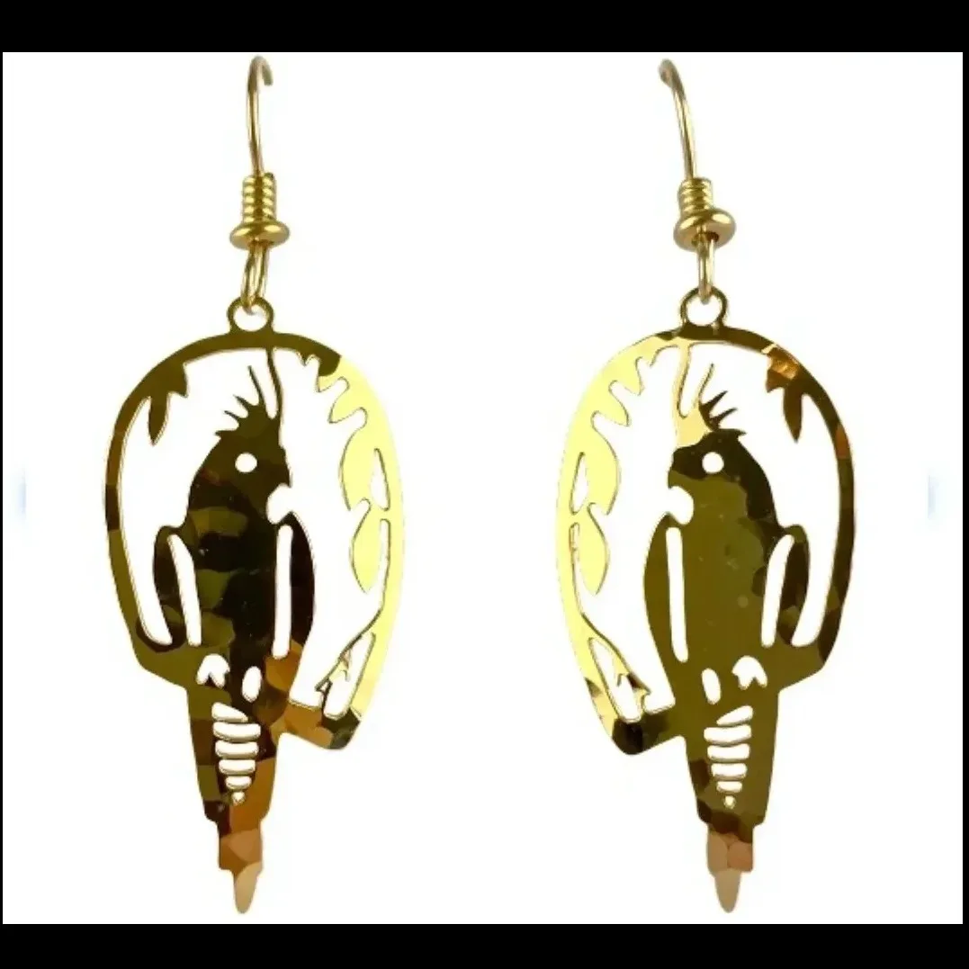 Wild Bryde Cockatiel Earrings Full-Body, Framed, Landscape - Unofficial Wild Bryde Collector's Guide