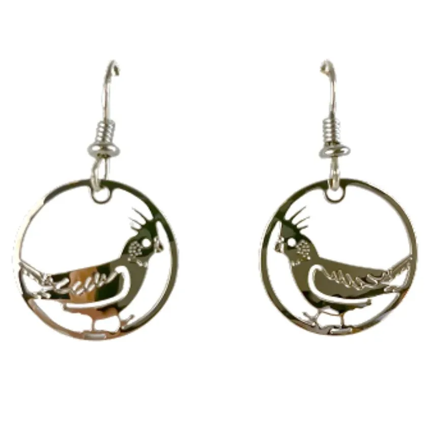 Wild Bryde Cockatiel Earrings Full-Body, Framed - Unofficial Wild Bryde Collector's Guide