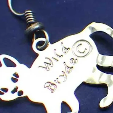 Wild Bryde Kitten Earrings Full-Body, Whimsical, Hallmark Photo - Unofficial Wild Bryde Collector's Guide
