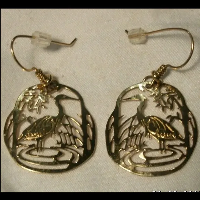 Wild Bryde Heron Earrings, Brooch, Pin Species Ambiguous, Full-Body, Framed - Unofficial Wild Bryde Collector's Guide