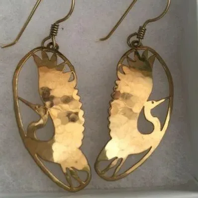 Wild Bryde Egret Earrings Full-Body, Framed, Theme Overlap - Unofficial Wild Bryde Collector's Guide