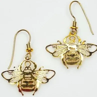 Wild Bryde Bumblebee Earrings, Posts Full-Body, Naturalistic, Hallmark Photo - Unofficial Wild Bryde Collector's Guide
