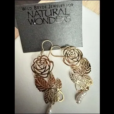 Wild Bryde Rose Earrings Landscape, Dangles or Articulation, Beading - Unofficial Wild Bryde Collector's Guide