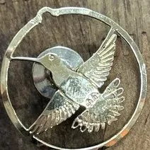 Wild Bryde Rufous Hummingbird Brooch, Earrings Full-Body, Framed - Unofficial Wild Bryde Collector's Guide