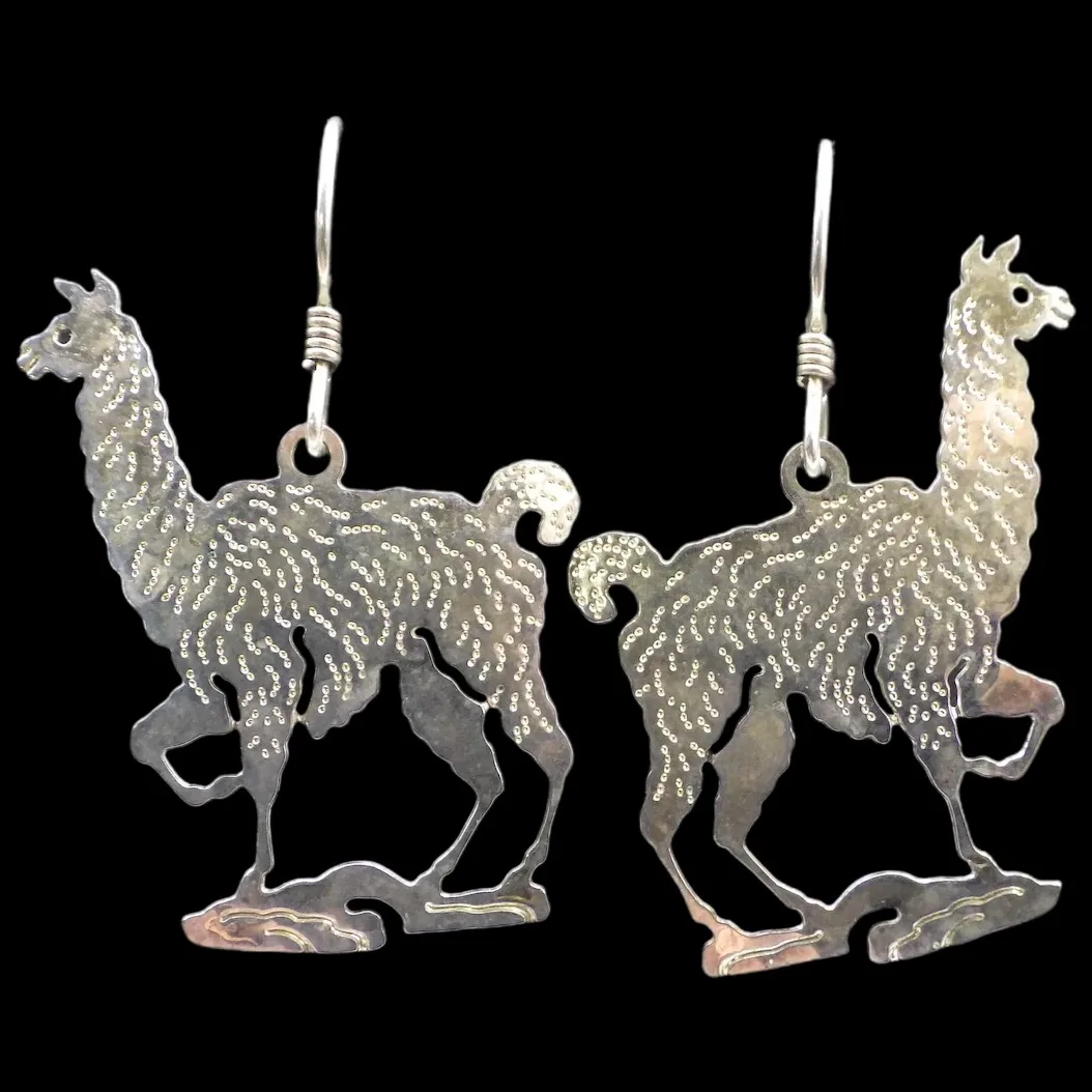 Wild Bryde Llama Earrings, Pendant, Pin Full-Body, Naturalistic, Species Ambiguous - Unofficial Wild Bryde Collector's Guide