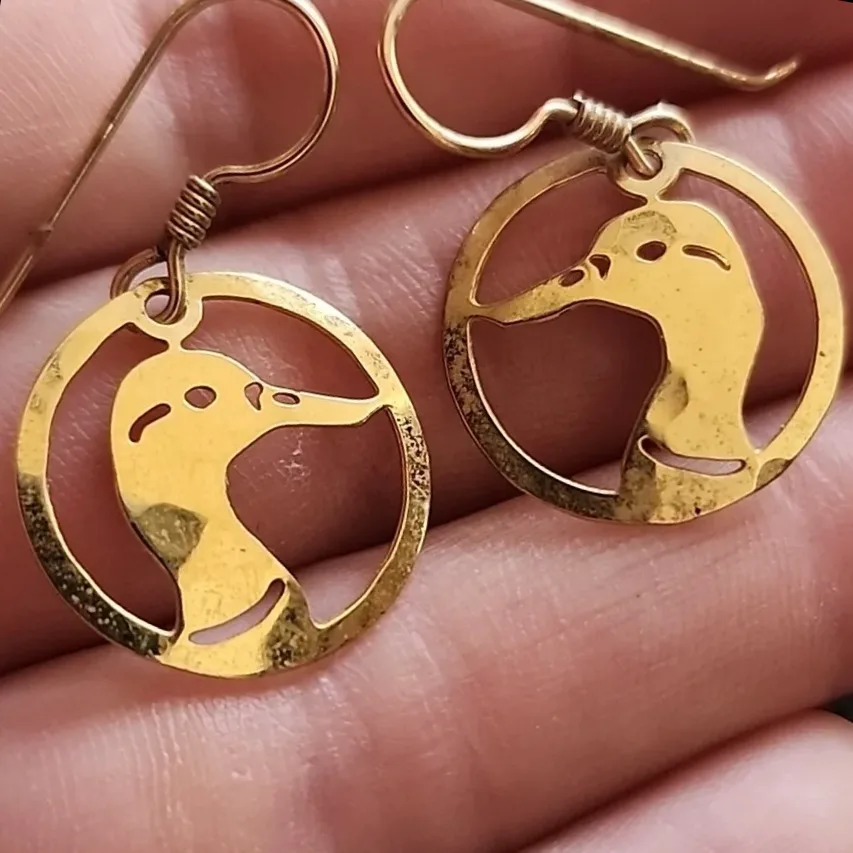 Wild Bryde Mallard Duck Earrings Face Only, Framed - Unofficial Wild Bryde Collector's Guide