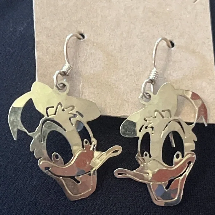 Wild Bryde Donald Duck Earrings Face Only, Whimsical, Hallmark Photo - Unofficial Wild Bryde Collector's Guide