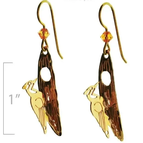 Wild Bryde Pileated Woodpecker Earrings Full-Body, Landscape - Unofficial Wild Bryde Collector's Guide