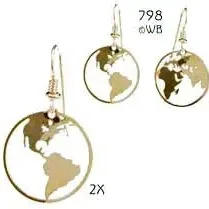 Wild Bryde Earth Earrings Landscape, Hallmark Photo - Unofficial Wild Bryde Collector's Guide