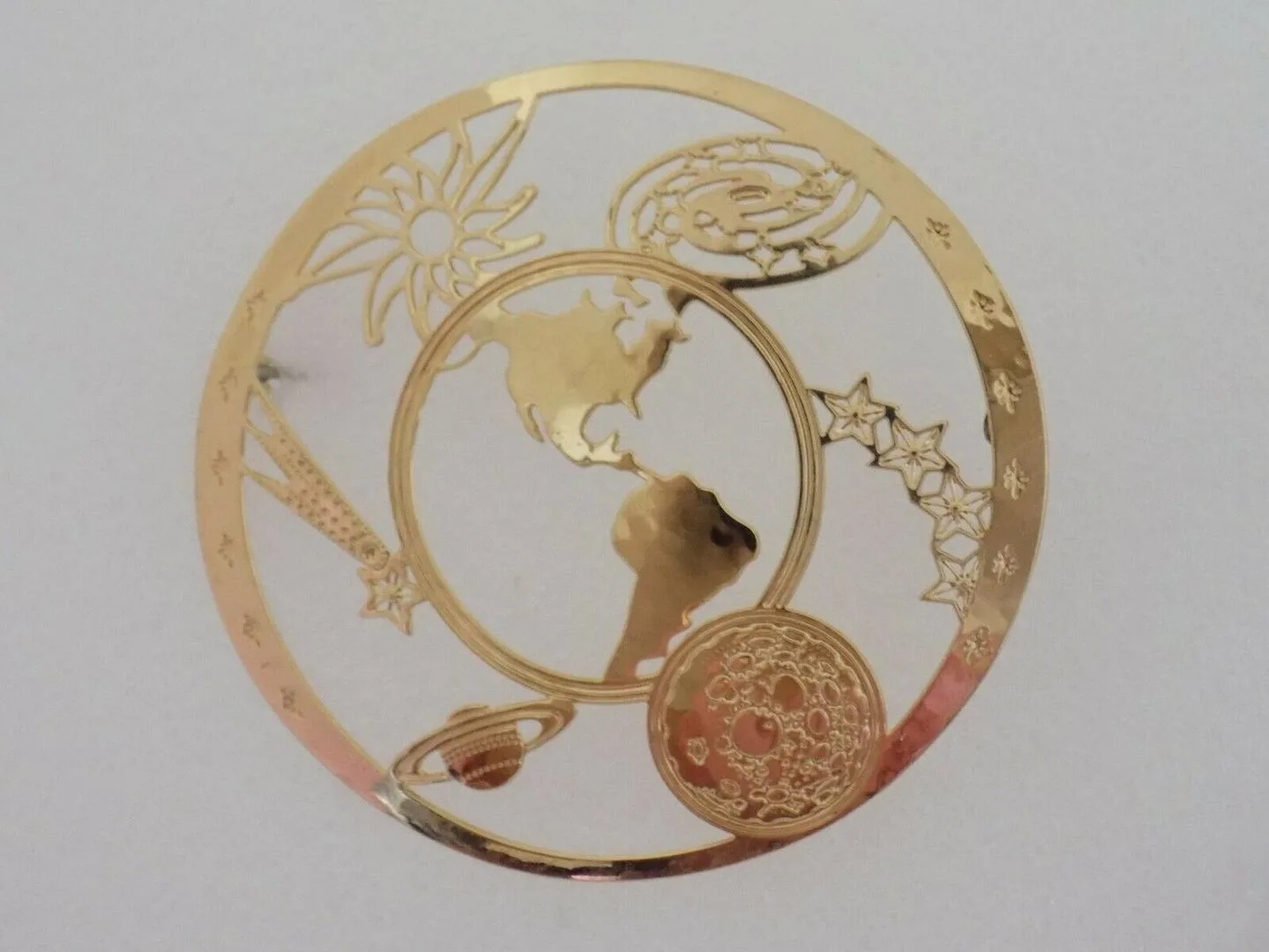 Wild Bryde Earth & Moon & Saturn Brooch Framed, Landscape - Unofficial Wild Bryde Collector's Guide