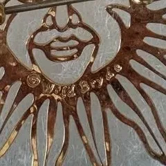 Wild Bryde Sun Earrings, Brooch Face Only, Whimsical, Hallmark Photo - Unofficial Wild Bryde Collector's Guide