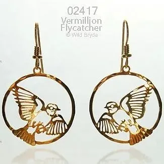 Wild Bryde Vermillion Flycatcher Earrings Full-Body, Framed, Theme Overlap - Unofficial Wild Bryde Collector's Guide