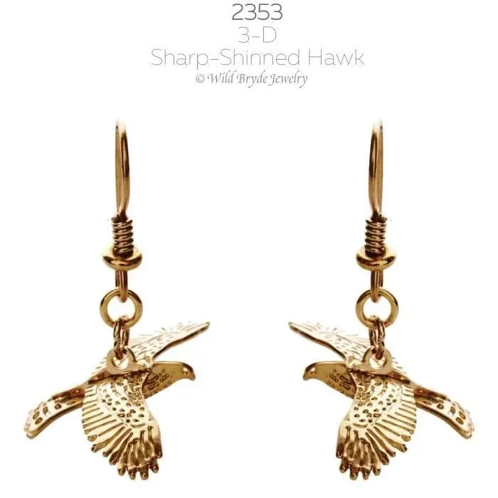 Wild Bryde Sharp-Shinned Hawk Earrings Full-Body, Theme Overlap - Unofficial Wild Bryde Collector's Guide