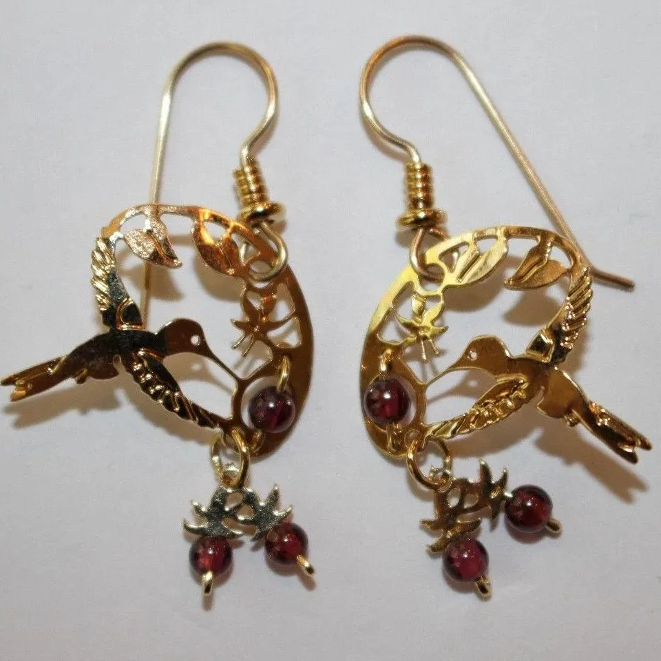 Wild Bryde Hummingbird Earrings Full-Body, Framed, Landscape - Unofficial Wild Bryde Collector's Guide