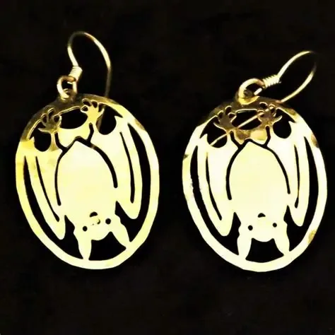 Wild Bryde Tent-Making Bat Earrings Full-Body, Framed, Whimsical - Unofficial Wild Bryde Collector's Guide