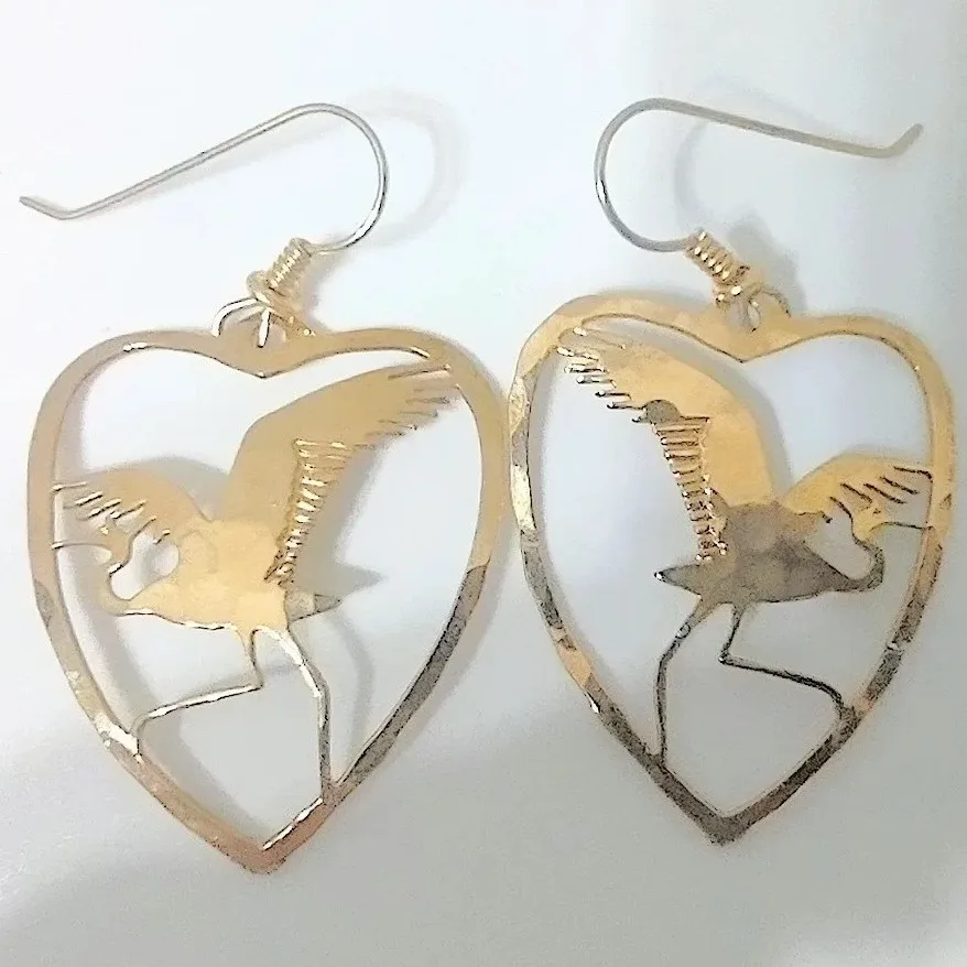 Wild Bryde Crane Earrings Full-Body, Framed, Hallmark Photo - Unofficial Wild Bryde Collector's Guide