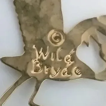 Wild Bryde Crane Earrings Full-Body, Framed, Hallmark Photo - Unofficial Wild Bryde Collector's Guide