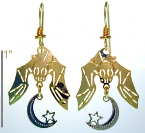 Wild Bryde Bat Earrings, Posts Full-Body, Dangles or Articulation, Whimsical - Unofficial Wild Bryde Collector's Guide