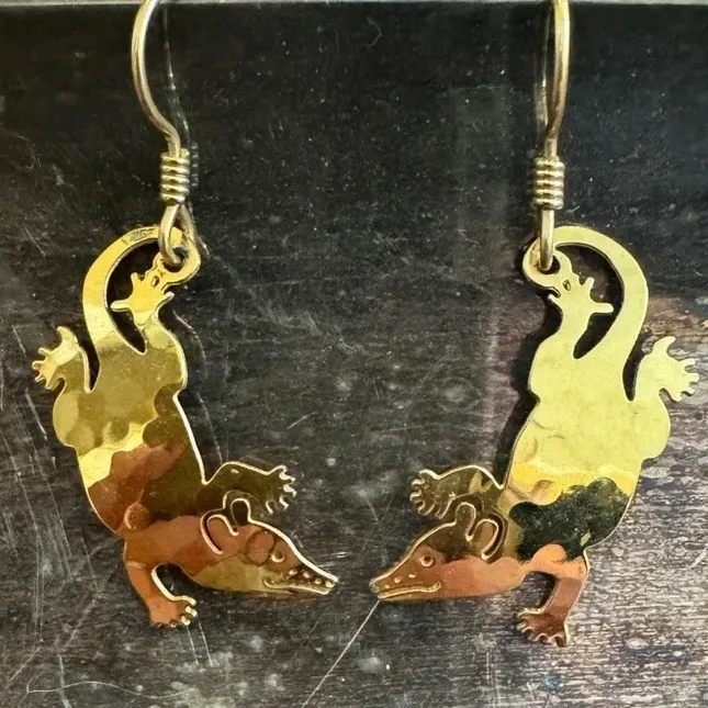 Wild Bryde Opossum Earrings Full-Body, Whimsical, Species Photo - Unofficial Wild Bryde Collector's Guide
