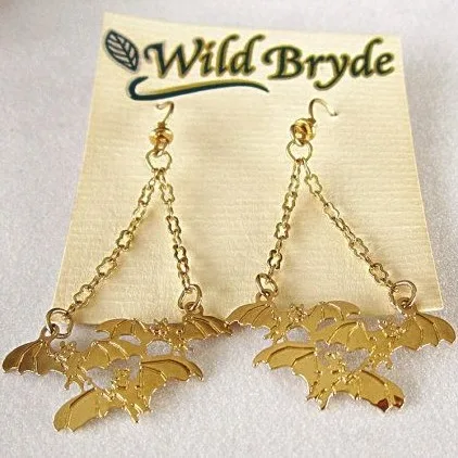 Wild Bryde Bat Earrings Full-Body, Dangles or Articulation, Whimsical - Unofficial Wild Bryde Collector's Guide