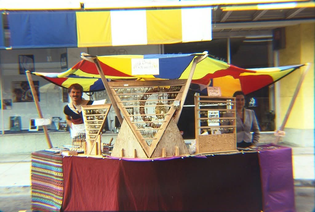 Wild Bryde booth setup from 1983. Source: Wild Bryde official Facebook.