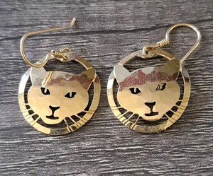 Wild Bryde Cat Earrings Face Only, Framed - Unofficial Wild Bryde Collector's Guide